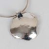 Sterling Silver Shell Effect Pendant on a Snake Chain, part of the Seascape Collection - Image 3
