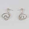 Sterling Silver Swirly Earrings - Image 2