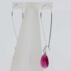 Swarovski Ruby Pear Long Drop Earrings - Image 3