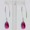 Swarovski Ruby Pear Medium Drop Earrings