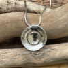 Sterling Silver Shell Effect Pendant on a Snake Chain, part of the Seascape Collection - ON SPECIAL OFFER!!