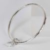 Sterling Silver 4mm Battered Bangle with Heart - Size L - ON SPECIAL OFFER!! - Image 2