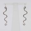 Long Sterling Silver Curvy Earrings