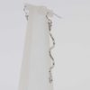 Long Sterling Silver Curvy Earrings - Image 3