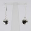 Long Battered Shell Like Earrings - Sterling Silver, part of the Seascape Collection