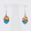'Seaside' Glass Bead and Sterling Silver Earrings, part of the Seascape Collection - Image 3