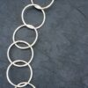 OUT OF STOCK - Sterling Silver Textured Ring Necklace - Image 4