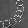 OUT OF STOCK - Sterling Silver Textured Ring Necklace - Image 2