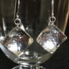 Sterling Silver Large Domed Square Earrings - Image 2
