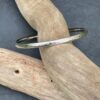 Sterling Silver Textured Oval Wire Bangle - Size Small - ON SPECIAL OFFER!