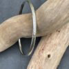 Sterling Silver Textured Oval Wire Bangle - Size Small - ON SPECIAL OFFER! - Image 2