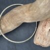 Sterling Silver 3mm Textured Bangle - Size Medium - Image 3