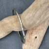 Sterling Silver 3mm Textured Bangle - Size Medium - Image 2