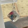 Sterling Silver Large Domed Square Earrings - Image 3