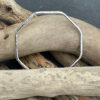 Octagonal Sterling Silver Textured Bangle - Sizes Small to Large - ON SPECIAL OFFER! - Image 4