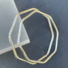 Octagonal Sterling Silver Textured Bangle - Sizes Small to Large - ON SPECIAL OFFER! - Image 2
