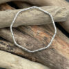Octagonal Sterling Silver Textured Bangle - Sizes Small to Large - ON SPECIAL OFFER!