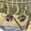 Large Diamond Shape Dangly Silver Earrings - ON SPECIAL OFFER!