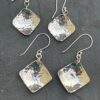 Large Diamond Shape Dangly Silver Earrings - ON SPECIAL OFFER! - Image 4