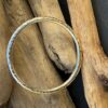 NEW!! Chunky Solid Sterling Silver Textured Bangle - Size S - Image 2